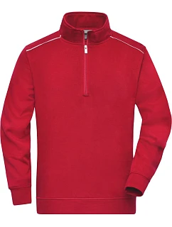 JN Pracovní mikina s 1/4 zipem Solid 02.0 red model 22493539 - Daiber