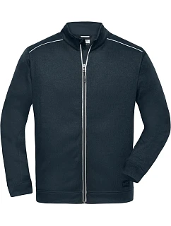 JN Pánská pracovní pletená fleece bunda Solid 02.0 navy/navy model 22493668 - Daiber