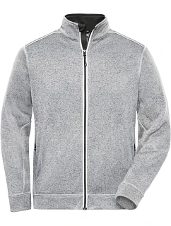 JN Pánská pracovní pletená fleece bunda Solid 02.0 white model 22493615 - Daiber