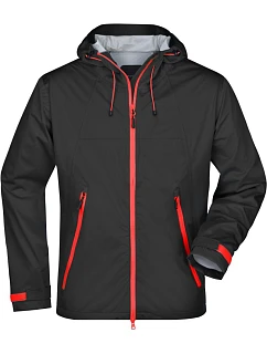 JN Pánská 3vrstvá softshellová bunda 02. black/red model 22529611 - Daiber