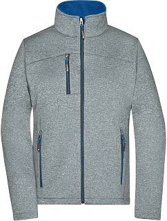 JN Dámská 2vrstvá melanžová softshell bunda 02. dark model 22530628 - Daiber