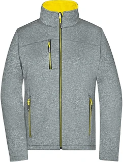 JN Dámská 2vrstvá melanžová softshell bunda 02. dark model 22530615 - Daiber