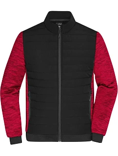 JN Pánská hybridní bunda 02. black/red melange model 22415328 - Daiber