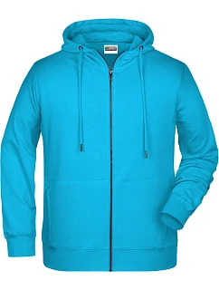 Pánská mikina s kapucí 02. turquoise model 22438211 - Daiber