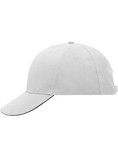 MB 24 6 panelová sandwich kšiltovka model 22502291 white/navy - Daiber