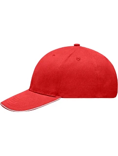 MB  6 panelová sandwich kšiltovka 03. red/white model 22495836 - Daiber