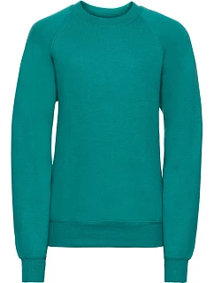 Dětská raglánová mikina 10. winter emerald model 22474629 - Russell Athletic