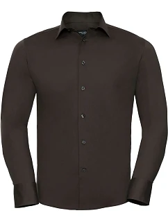 Elastická košile s dlouhým rukávem 11. chocolate model 22475655 - Russell Athletic