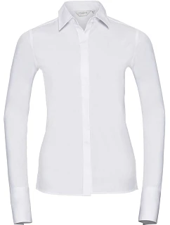 Elastická halenka s dlouhým rukávem 11. white model 22475954 - Russell Athletic