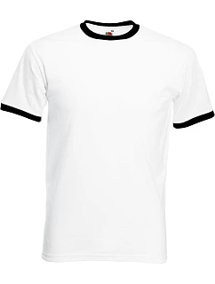T tričko white/black model 22496619 - Fruit of the Loom