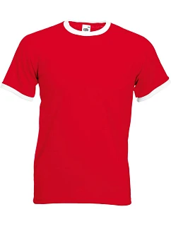 T tričko red/white model 22496646 - Fruit of the Loom