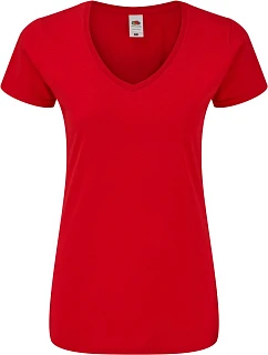 LadyFit Iconic 150 VNeck T Dámské tričko s výstřihem do V model 22430353 red - Fruit of the Loom