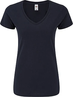 LadyFit Iconic 150 VNeck T Dámské tričko s výstřihem do V model 22430360 deep navy - Fruit of the Loom