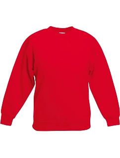 Classic Kids SetIn Sweat Dětská mikina model 22535710 red - Fruit of the Loom
