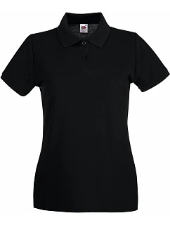 LadyFit Premium Polo Dámské piqué polo model 22442160 black - Fruit of the Loom