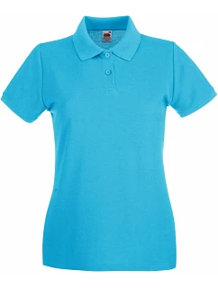 LadyFit Premium Polo Dámské piqué polo model 22442251 azure blue - Fruit of the Loom