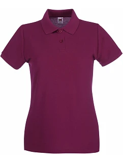 LadyFit Premium Polo Dámské piqué polo model 22442223 burgundy - Fruit of the Loom