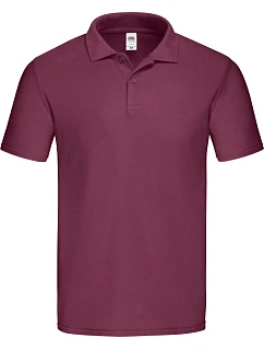 Original Polo Pánské piqué polo model 22449692 burgundy - Fruit of the Loom