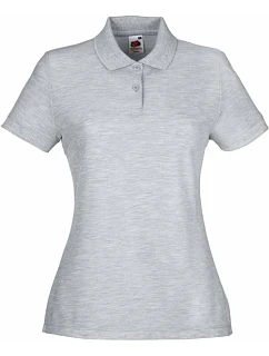 LadyFit 65/35 Polo Dámské piqué polo model 22426810 heather grey - Fruit of the Loom