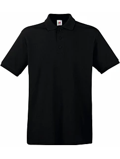 Premium Polo Piqué polo model 22441112 black - Fruit of the Loom