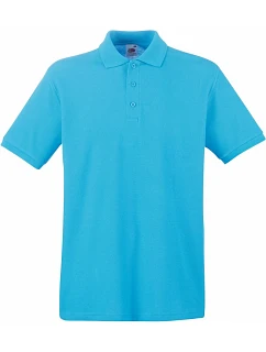 Premium Polo Piqué polo model 22441194 azure blue - Fruit of the Loom