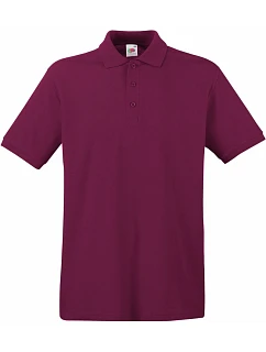 Premium Polo Piqué polo model 22441180 burgundy - Fruit of the Loom