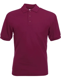 65/35 Pique Polo Piqué polo model 22531173 burgundy - Fruit of the Loom