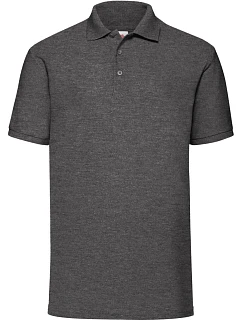 65/35 Pique Polo Piqué polo model 22531123 dark heather grey - Fruit of the Loom