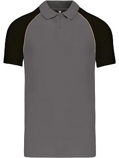 K 226 Baseballové piqué polo slate grey/black model 22506490 - Kariban