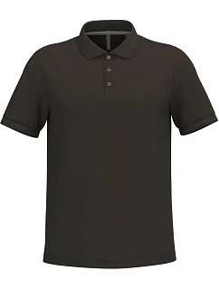 K 241 Pánské piqué polo model 22506704 dark khaki - Kariban