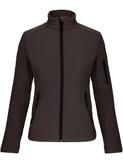 K 400 Dámská 3vrstvá softshellová bunda model 22508648 chocolate - Kariban