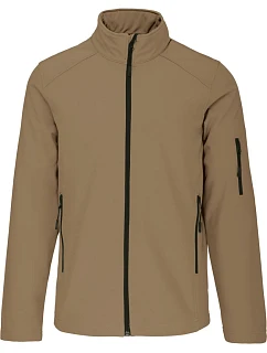 K 401 Pánská 3vrstvá softshellová bunda model 22508742 camel - Kariban