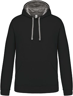 K 446 Kontrastní mikina s kapucí  grey model 22509316 - Kariban