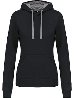 K 465 Dámská mikina s kontrastní kapucí  grey model 22509520 - Kariban