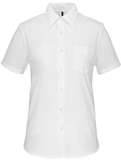 K Popelínová halenka s krátkým rukávem 20.K white model 22510155 - Kariban