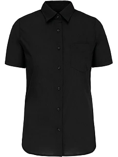 K Popelínová halenka s krátkým rukávem 20.K black model 22510164 - Kariban