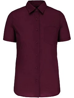 K Popelínová halenka s krátkým rukávem 20.K wine model 22510224 - Kariban