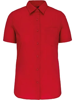 K Popelínová halenka s krátkým rukávem 20.K classic red model 22510215 - Kariban