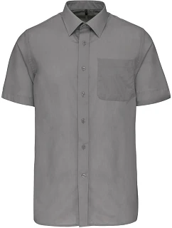 K Popelínová košile s krátkým rukávem 20.K silver model 22510389 - Kariban