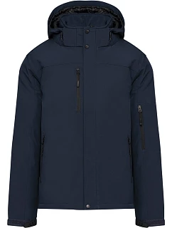 Kariban K 650 Pánská 3-vrstvá softshellová parka s kapucí 20.K650 navy