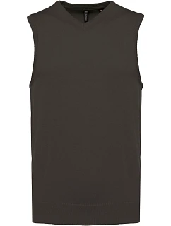 K Pánská svetrová vesta s výstřihem do V 20.K dark grey model 22422550 - Kariban