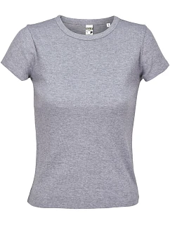 SOL'S Sara Dámské žebrované tričko model 22464277 light grey melange