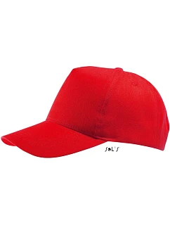 SOL'S Buzz 5 panelová kšiltovka model 22461073 red