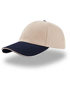 Atlantis Headwear Liberty Sandwich 6 panelová kšiltovka "Liberty Sandwich" 33.0005 natural/navy/natural