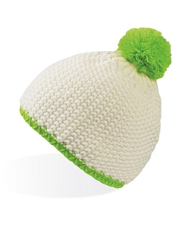 Peak Pletená čepice s bambulí  fluo model 22479283 - Atlantis Headwear