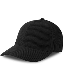6 panelová manšestrová kšiltovka black model 22478937 - Atlantis Headwear