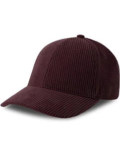 6 panelová manšestrová kšiltovka burgundy model 22478947 - Atlantis Headwear