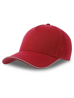 5 panelová baseballová kšiltovka red model 22411164 - Atlantis Headwear