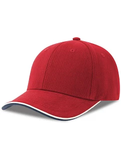 6 panelová sandwich  red model 22450285 - Atlantis Headwear