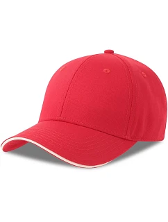 Sport 6 panelová sandwich kšiltovka red model 22450505 - Atlantis Headwear